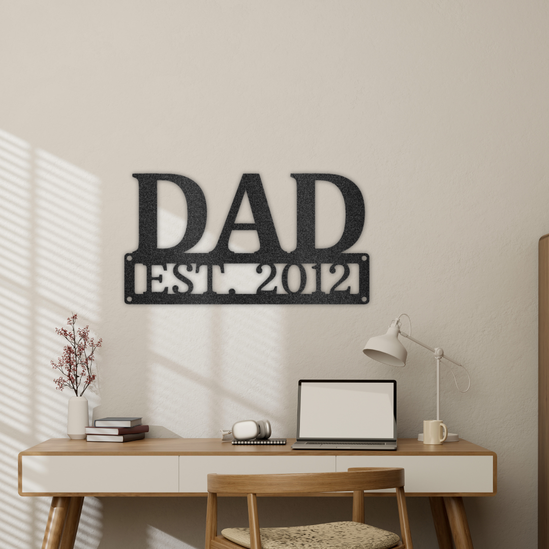 Dad Monogram - Steel Sign