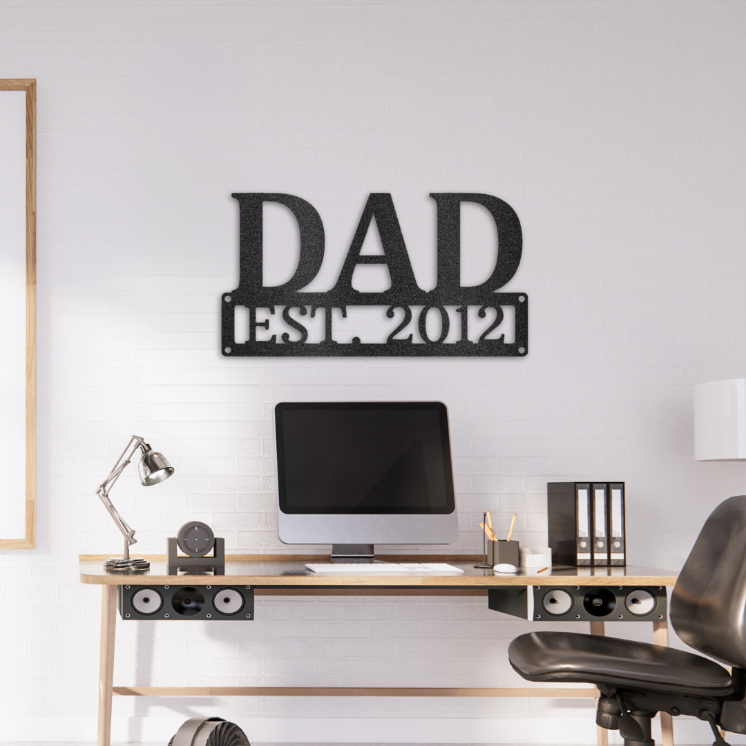 Dad Monogram - Steel Sign