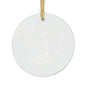 Transparent construction and a string for placement. .: Material: 100% clear acrylic.: single ornament Glossy finish.: One-sided print.: Includes gold ribbon for hanging. Christmas tree Christmas ornaments Memorial ornament Christmas Gift Holiday decor decorations tree trimming Christmas spirit Christmas in Heaven Poem