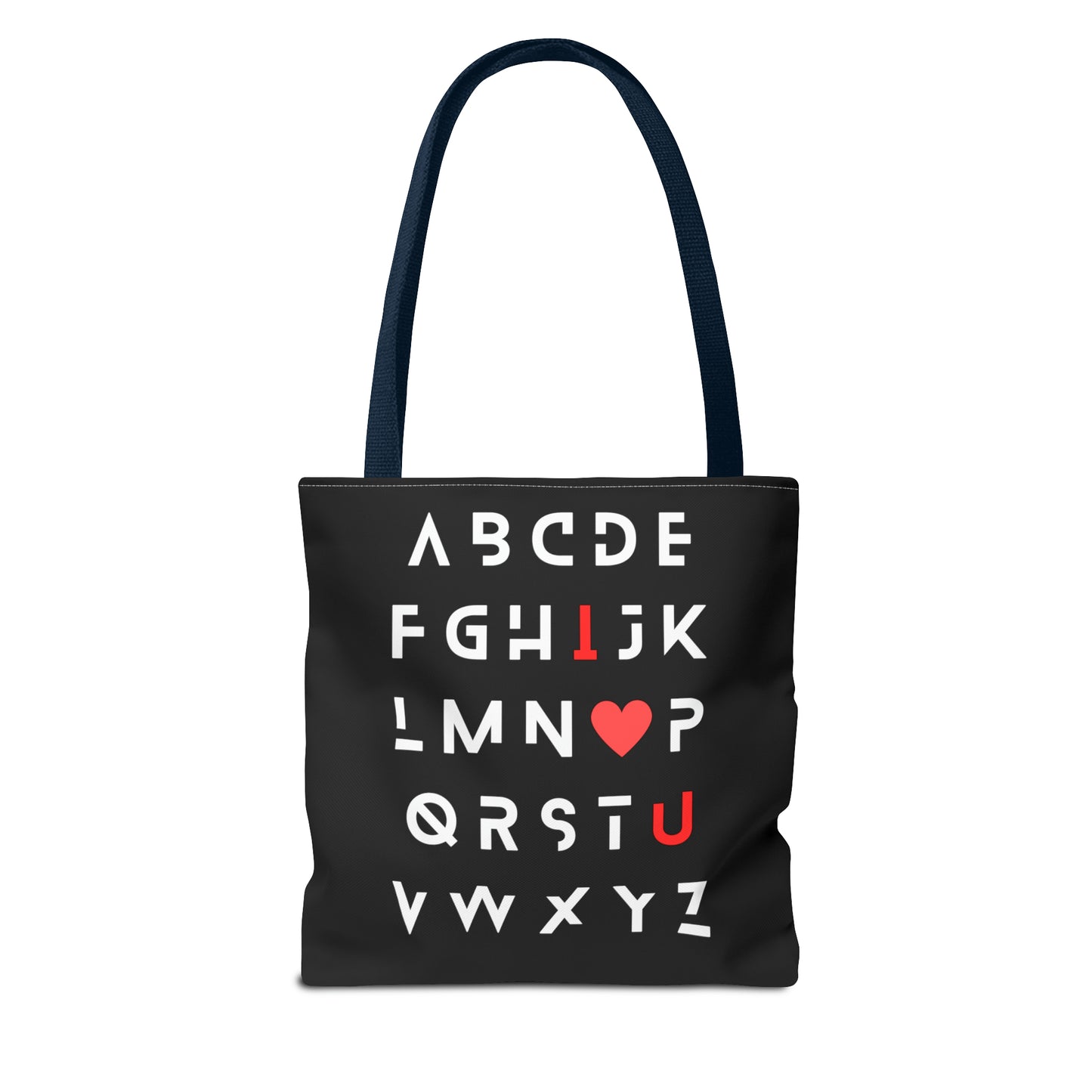 Teacher I Love You Tote Bag. Cute Valentine's Day gift, Funny College gift, Pure comfort. Gift for her. Gift for girlfriend. Valentine's Day outfit sale. Fresh fashion design. No itchy seams. 50% cotton and 50% polyester. Feels cozy in colder months. Double stitching adds top-tier durability. Sorority sister gift.