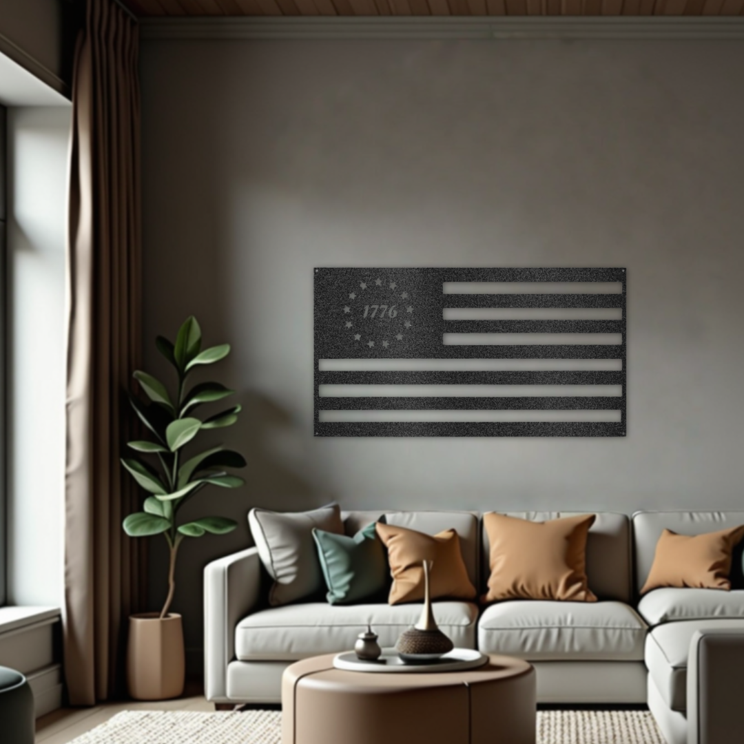 1776 Flag - Steel Sign