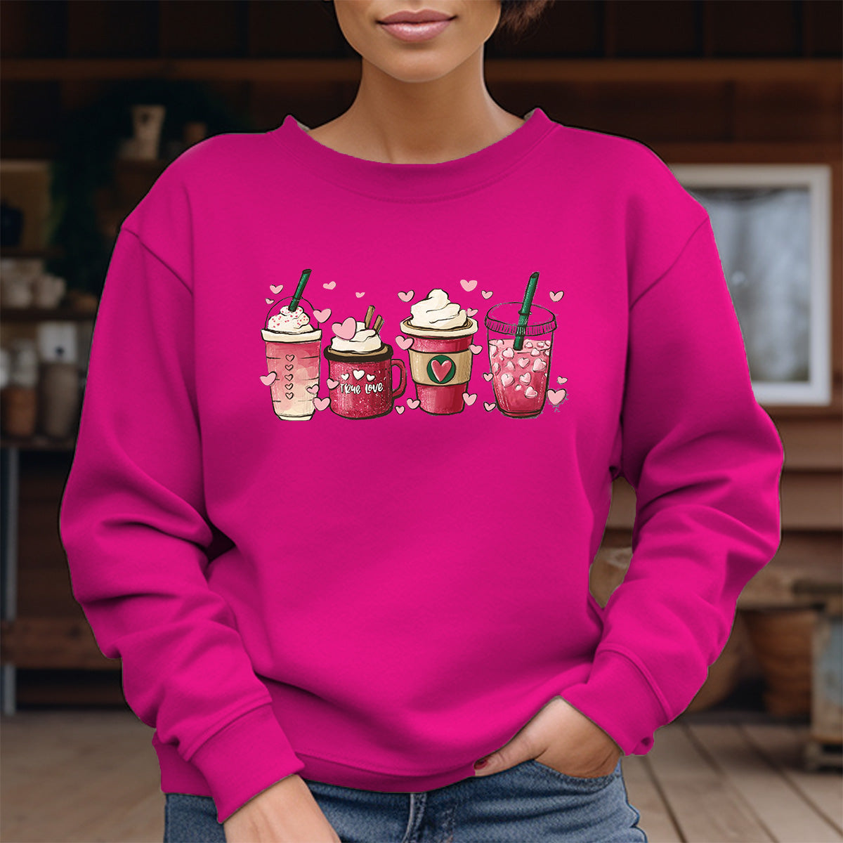 Valentine's Coffee Crewneck Sweatshirt