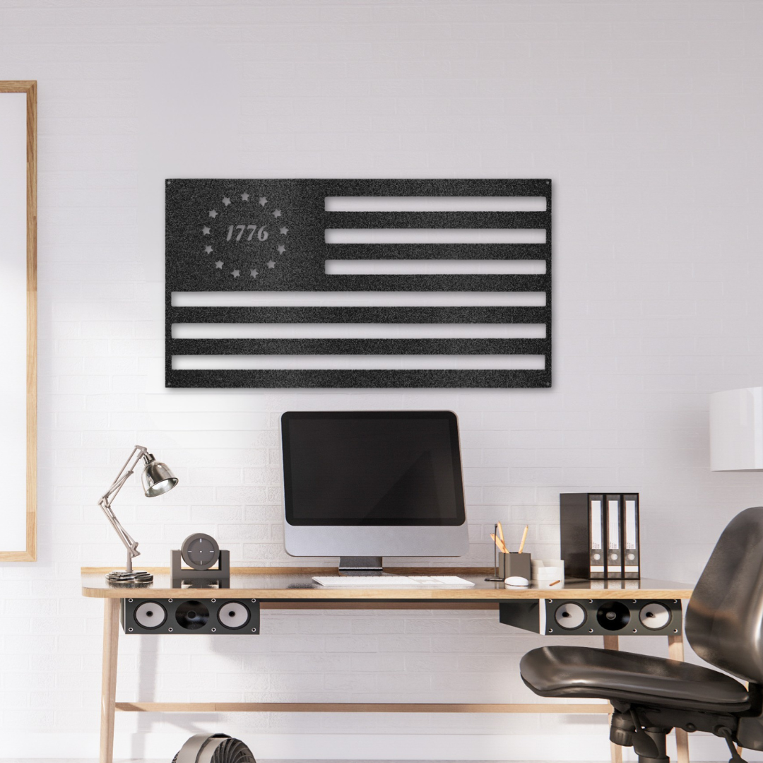 1776 Flag - Steel Sign