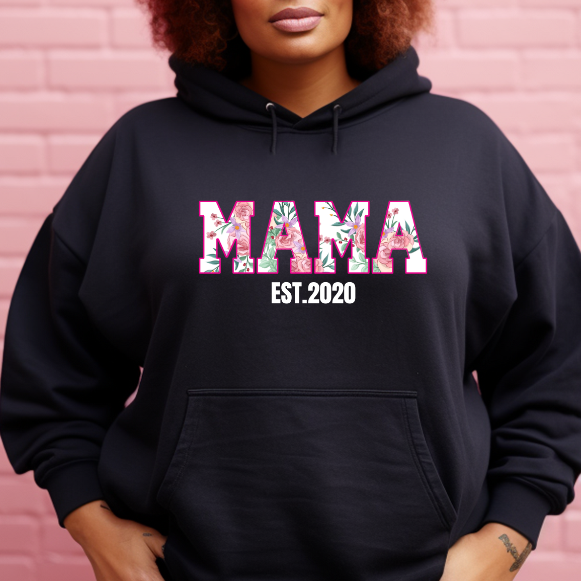 Personalized Mama Gildan Pullover Hoodie