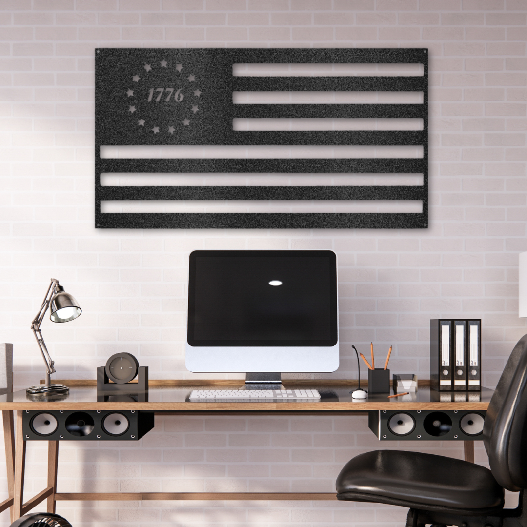 1776 Flag - Steel Sign