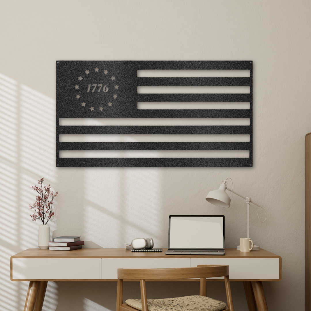 1776 Flag - Steel Sign