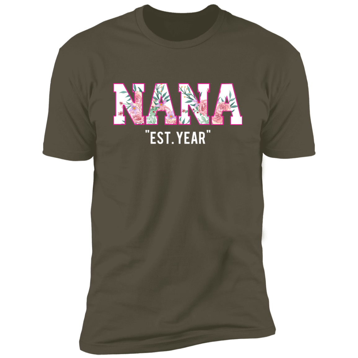 gifts for mom, gifts for dad, gifts for wife, gifts for husband. gifts for daughter and gifts for son. Personalized Nana Premium Short Sleeve T-Shirt