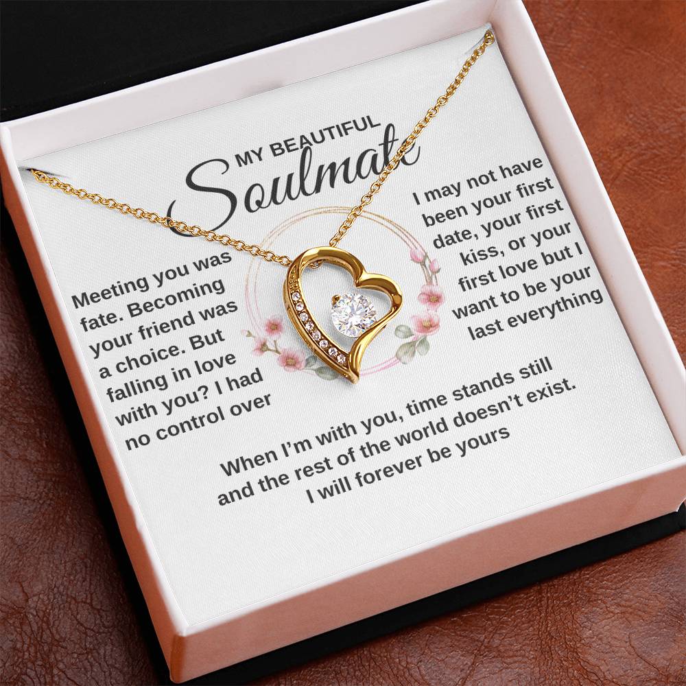 gifts for mom, gifts for dad, gifts for wife, gifts for husband, gifts for daughter, gifts for son, Personalized Forever Love Necklace To My Soulmate