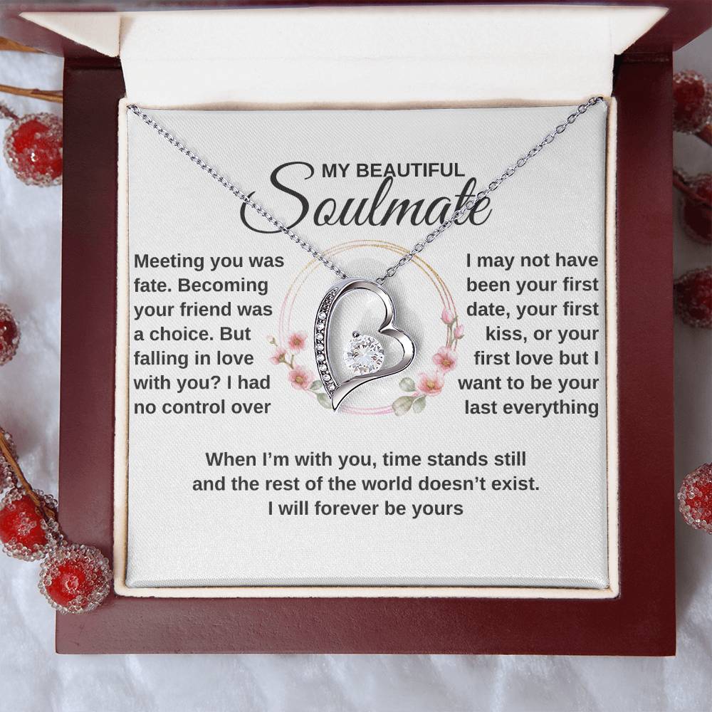 gifts for mom, gifts for dad, gifts for wife, gifts for husband, gifts for daughter, gifts for son, Personalized Forever Love Necklace To My Soulmate