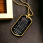 gifts for mom, gifts for dad, gifts for wife, gifts for husband, gifts for daughter, gifts for son, Not Just A Hero Luxury Graphic Dog Chain Necklace