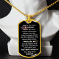 gifts for mom, gifts for dad, gifts for wife, gifts for husband, gifts for daughter, gifts for son, Not Just A Hero Luxury Graphic Dog Chain Necklace