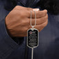 gifts for mom, gifts for dad, gifts for wife, gifts for husband, gifts for daughter, gifts for son, Not Just A Hero Luxury Graphic Dog Chain Necklace