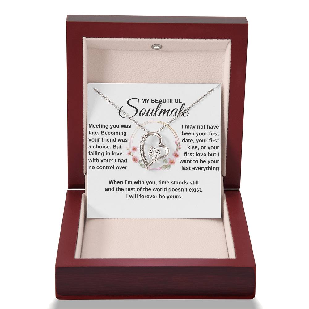 gifts for mom, gifts for dad, gifts for wife, gifts for husband, gifts for daughter, gifts for son, Personalized Forever Love Necklace To My Soulmate