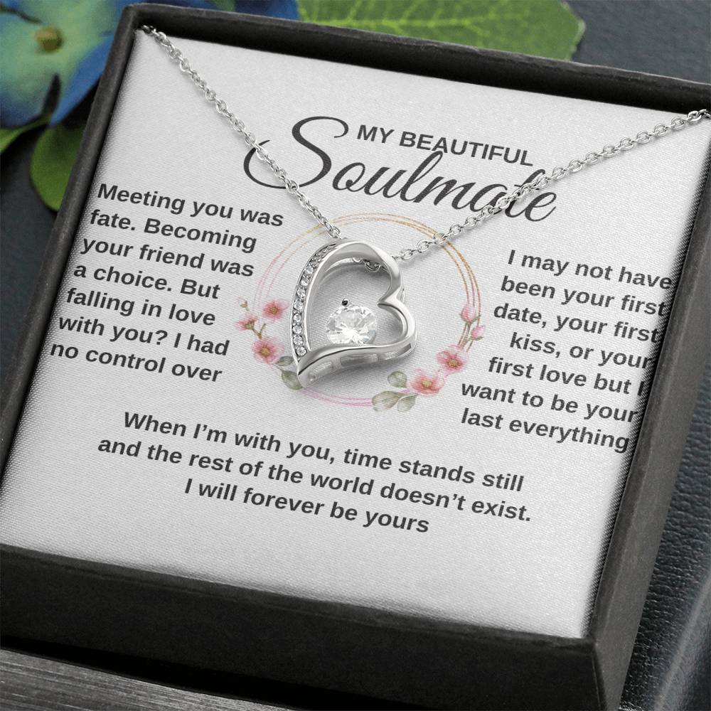 gifts for mom, gifts for dad, gifts for wife, gifts for husband, gifts for daughter, gifts for son, Personalized Forever Love Necklace To My Soulmate