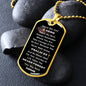 gifts for mom, gifts for dad, gifts for wife, gifts for husband, gifts for daughter, gifts for son, Not Just A Hero Luxury Graphic Dog Chain Necklace