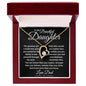 gifts for mom, gifts for dad, gifts for wife, gifts for husband, gifts for daughter, gifts for son, Forever Love Necklace To Daughter From Dad The Greatest Gift