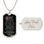gifts for mom, gifts for dad, gifts for wife, gifts for husband, gifts for daughter, gifts for son, Not Just A Hero Luxury Graphic Dog Chain Necklace