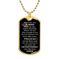 gifts for mom, gifts for dad, gifts for wife, gifts for husband, gifts for daughter, gifts for son, Not Just A Hero Luxury Graphic Dog Chain Necklace