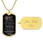 gifts for mom, gifts for dad, gifts for wife, gifts for husband, gifts for daughter, gifts for son, Not Just A Hero Luxury Graphic Dog Chain Necklace