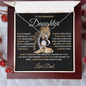 gifts for mom, gifts for dad, gifts for wife, gifts for husband, gifts for daughter, Forever Love Necklace For Daughter From Dad Never Forget I Love You