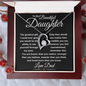 gifts for mom, gifts for dad, gifts for wife, gifts for husband, gifts for daughter, gifts for son, Forever Love Necklace To Daughter From Dad The Greatest Gift