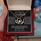 gifts for mom, gifts for dad, gifts for wife, gifts for husband, gifts for daughter, gifts for son, Personalized Forever Love Necklace Soulmate Meeting Was Fate