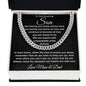 "To Our Amazing Son, Watching you thrive as a man, Cuban link, chain 14k white gold, 18k yellow gold, Great Birthday Gifts For Sons, Great Congratulations Gifts, Great Gift Jewelry and Watches, Great Gifts For Son, Great Graduation Gifts For Son, Great Jewelry Box, Great Sweet 16 Gifts For Son, Military Graduation Gift