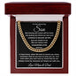"To Our Amazing Son, Watching you thrive as a man, Cuban link, chain 14k white gold, 18k yellow gold, Great Birthday Gifts For Sons, Great Congratulations Gifts, Great Gift Jewelry and Watches, Great Gifts For Son, Great Graduation Gifts For Son, Great Jewelry Box, Great Sweet 16 Gifts For Son, Military Graduation Gift