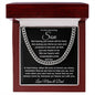 "To Our Amazing Son, Watching you thrive as a man, Cuban link, chain 14k white gold, 18k yellow gold, Great Birthday Gifts For Sons, Great Congratulations Gifts, Great Gift Jewelry and Watches, Great Gifts For Son, Great Graduation Gifts For Son, Great Jewelry Box, Great Sweet 16 Gifts For Son, Military Graduation Gift