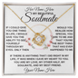 gifts for mom, gifts for dad, gifts for wife, gifts for husband, gifts for daughter, gifts for son, Personalized Love Knot Necklace Soulmate