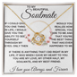 gifts for mom, gifts for dad, gifts for wife, gifts for husband, gifts for daughter, gifts for son, Love Knot Necklace Soulmate If There Is Anything I Did Right