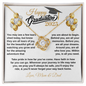 gifts for mom, gifts for dad, gifts for wife, gifts for husband, gifts for daughter, gifts for son, Personalized Happy Graduation Daughter Love Knot Necklace