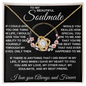 gifts for mom, gifts for dad, gifts for wife, gifts for husband, gifts for daughter, gifts for son, Love Knot Necklace Soulmate If I Could Give You One Thing