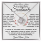 gifts for mom, gifts for dad, gifts for wife, gifts for husband, gifts for daughter, gifts for son, Personalized Love Knot Necklace Soulmate