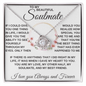 gifts for mom, gifts for dad, gifts for wife, gifts for husband, gifts for daughter, gifts for son, Love Knot Necklace Soulmate If There Is Anything I Did Right