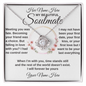 gifts for mom, gifts for dad, gifts for wife, gifts for husband, gifts for daughter, gifts for son, Personalized Love Knot Necklace Soulmate