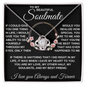 gifts for mom, gifts for dad, gifts for wife, gifts for husband, gifts for daughter, gifts for son, Love Knot Necklace Soulmate If I Could Give You One Thing