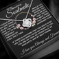gifts for mom, gifts for dad, gifts for wife, gifts for husband, gifts for daughter, gifts for son, Love Knot Necklace Soulmate If I Could Give You One Thing
