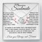 gifts for mom, gifts for dad, gifts for wife, gifts for husband, gifts for daughter, gifts for son, Love Knot Necklace Soulmate If There Is Anything I Did Right