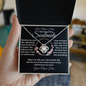 gifts for mom, gifts for dad, gifts for wife, gifts for husband, gifts for daughter, gifts for son, Personalized Love Knot Necklace Soulmate Meeting Was Fate