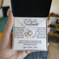 gifts for mom, gifts for dad, gifts for wife, gifts for husband, gifts for daughter, gifts for son, Personalized Love Knot Necklace Soulmate