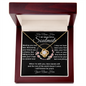 gifts for mom, gifts for dad, gifts for wife, gifts for husband, gifts for daughter, gifts for son, Personalized Love Knot Necklace Soulmate Meeting Was Fate
