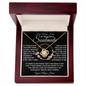 gifts for mom, gifts for dad, gifts for wife, gifts for husband, gifts for daughter, gifts for son, Personalized Love Knot Necklace Soulmate If I Could Give You One Thing