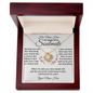gifts for mom, gifts for dad, gifts for wife, gifts for husband, gifts for daughter, gifts for son, Personalized Love Knot Necklace Soulmate