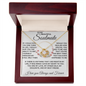 gifts for mom, gifts for dad, gifts for wife, gifts for husband, gifts for daughter, gifts for son, Love Knot Necklace Soulmate If There Is Anything I Did Right