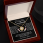 gifts for mom, gifts for dad, gifts for wife, gifts for husband, gifts for daughter, gifts for son, Personalized Love Knot Necklace Soulmate Meeting Was Fate