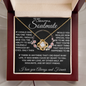 gifts for mom, gifts for dad, gifts for wife, gifts for husband, gifts for daughter, gifts for son, Love Knot Necklace Soulmate If I Could Give You One Thing