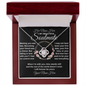 gifts for mom, gifts for dad, gifts for wife, gifts for husband, gifts for daughter, gifts for son, Personalized Love Knot Necklace Soulmate Meeting Was Fate