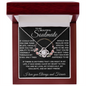 gifts for mom, gifts for dad, gifts for wife, gifts for husband, gifts for daughter, gifts for son, Love Knot Necklace Soulmate If I Could Give You One Thing