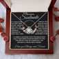 gifts for mom, gifts for dad, gifts for wife, gifts for husband, gifts for daughter, gifts for son, Love Knot Necklace Soulmate If I Could Give You One Thing